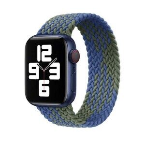 BRAIDED Solo Loop Band Strap For Apple Watch Series 8 7-1 SE Ultra 42/44mm Blue